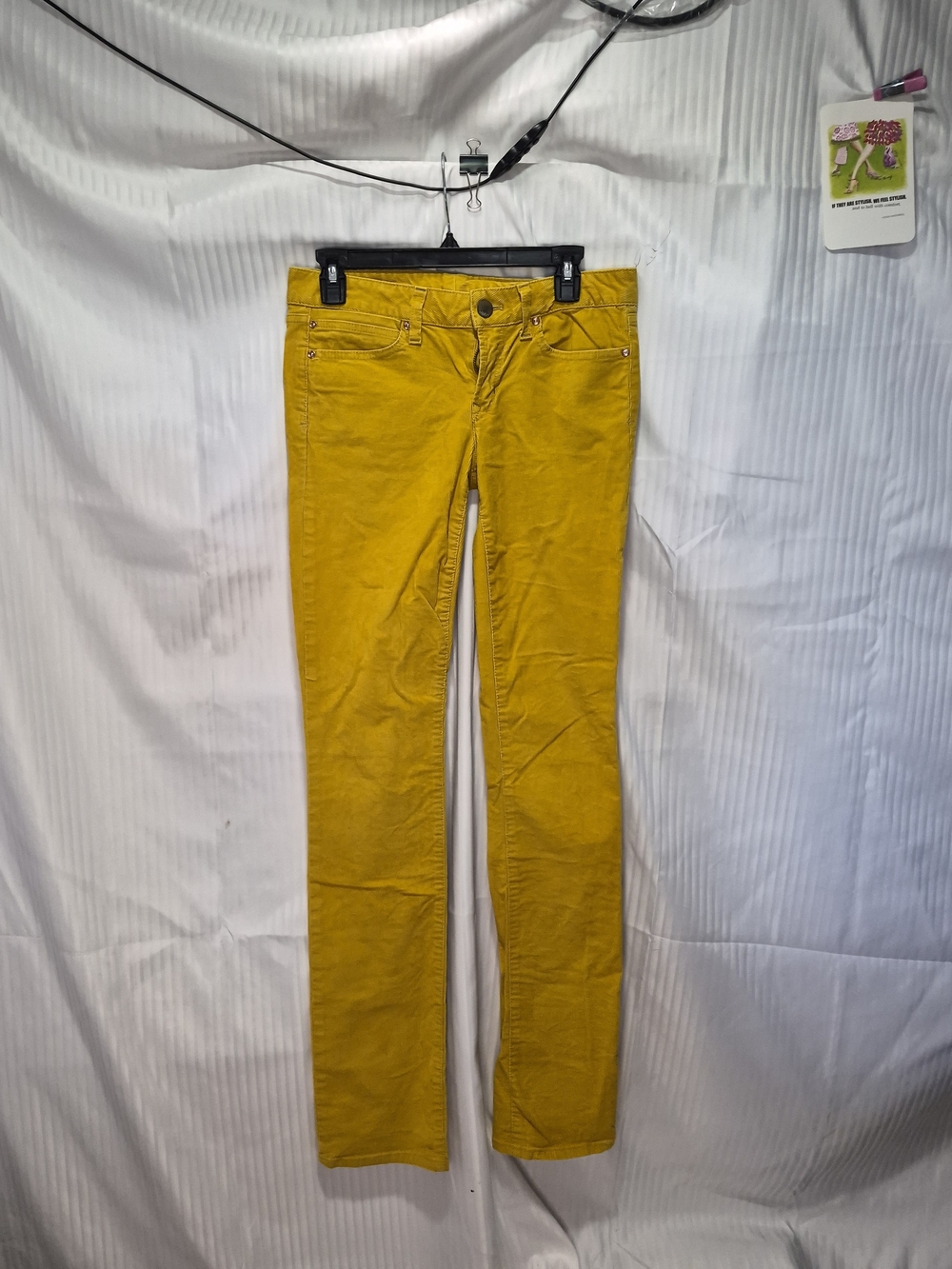 Gap 1969 Women’s Mustard Skinny Jeans - Classic Five-Pocket Fit Size 27/4T Boho